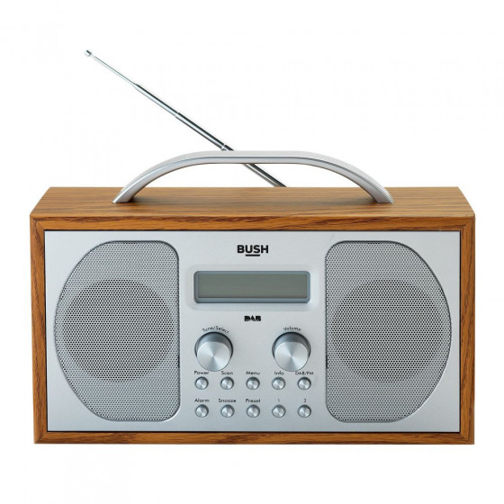 Bush Wooden DAB Radio (Mains Powered Only)