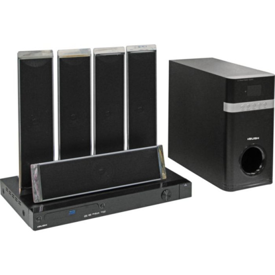 Bush CHT101BLU Blu Ray & DVD Player with 5.1 Home Theatre Speaker System