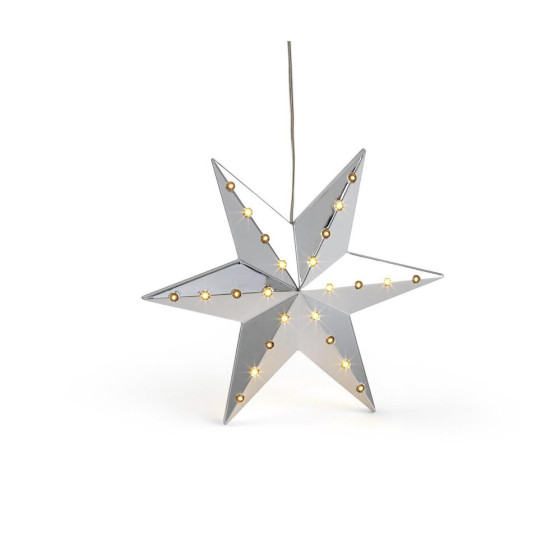 Habitat 48 Chasing LED Lights Christmas Star - Silver