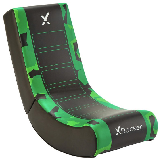 X-Rocker Video Rocker Junior Gaming Chair - Green Camo