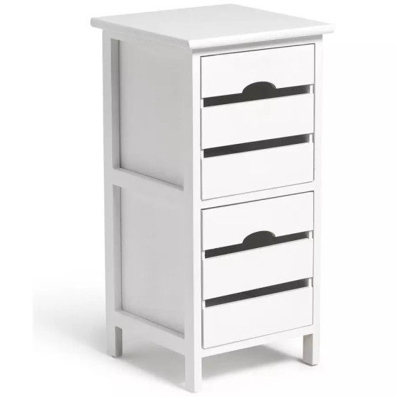 Habitat 2 Drawer Crate Storage Unit - White