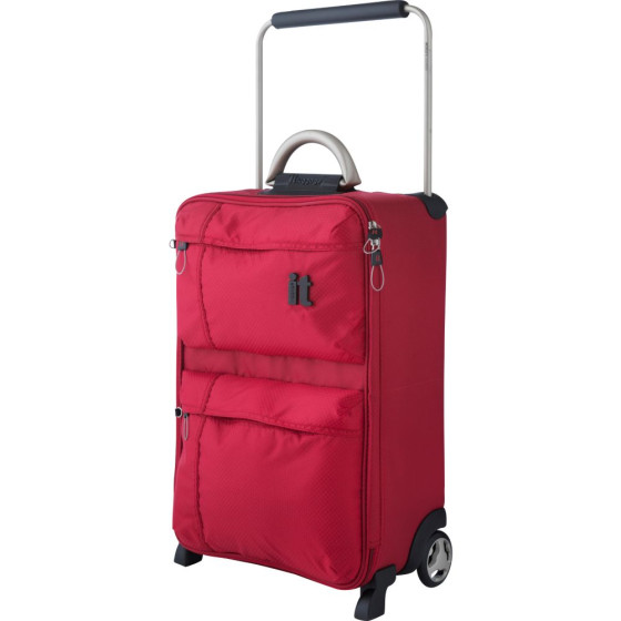IT World's Lightest Small 2 Wheel Suitcase - Red