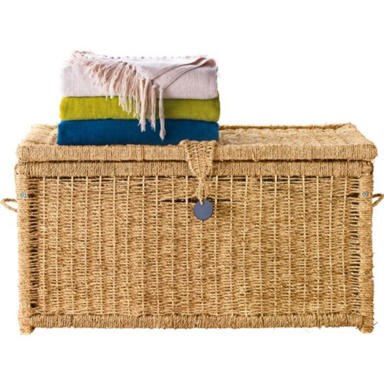 Large Seagrass Storage Chest - Natural