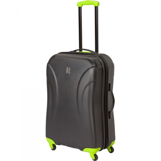 IT Luggage Small Expandable 4 Wheel Hard Case - Black