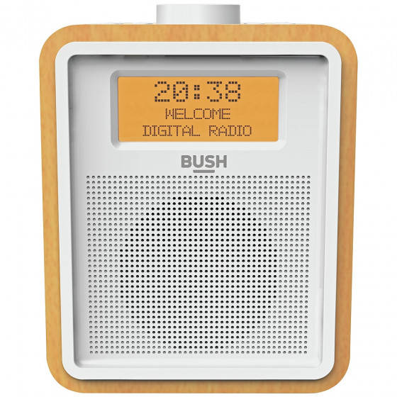 Bush Wooden DAB Clock Radio