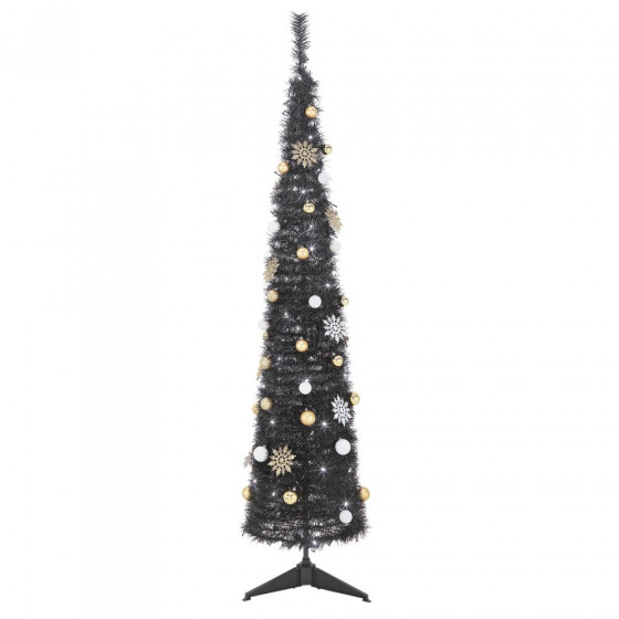 Grandeur Pop Up Black Christmas Tree - 6ft