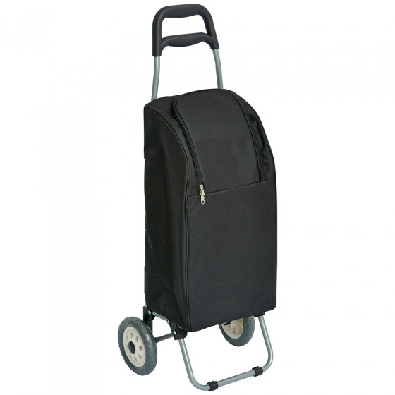 Insulated 2 Wheel Shopping Trolley - Black