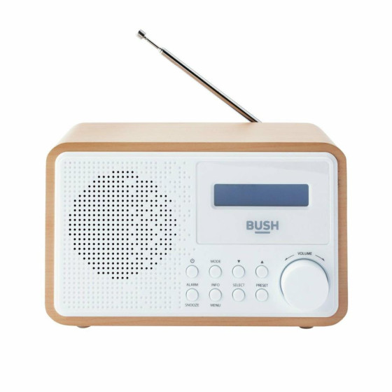 Bush Wooden DAB Radio - White & Brown