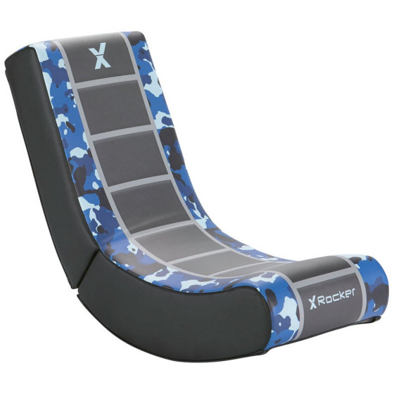 X-Rocker Video Rocker Junior Gaming Chair - Blue Camo