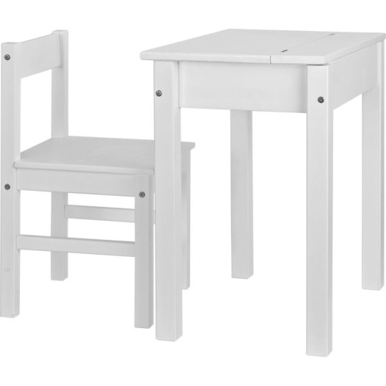 Kids Scandinavia Desk and Chair - White