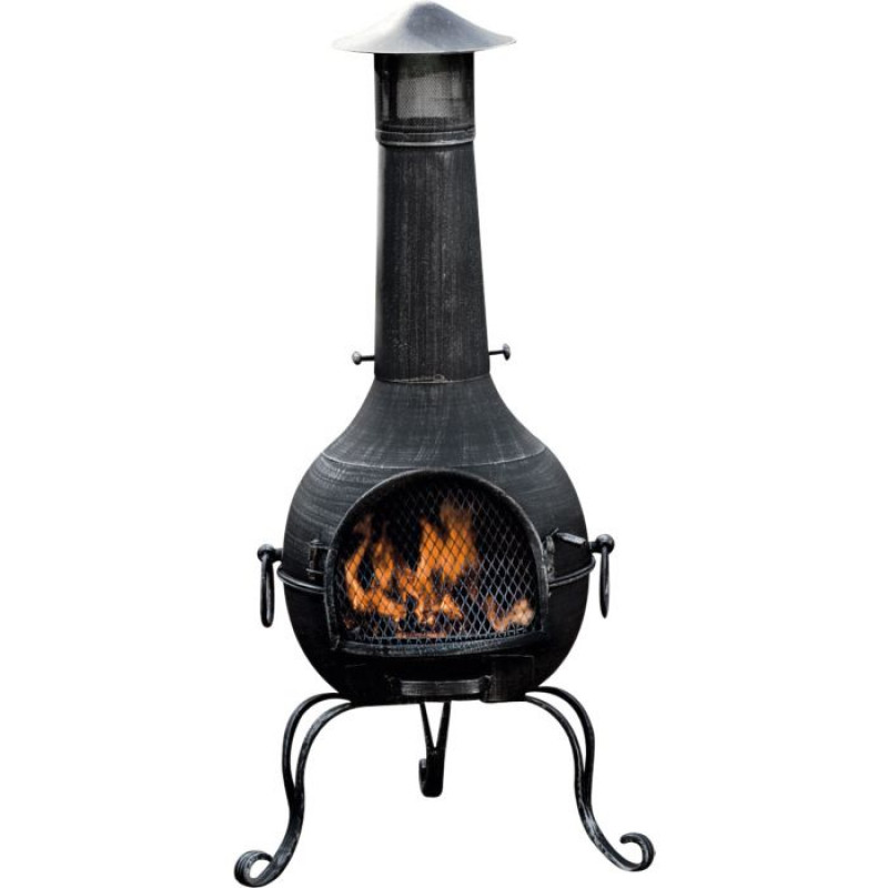Medium Cast Iron Chiminea - Fireplaces & Chimineas - Travel & Outdoor ...
