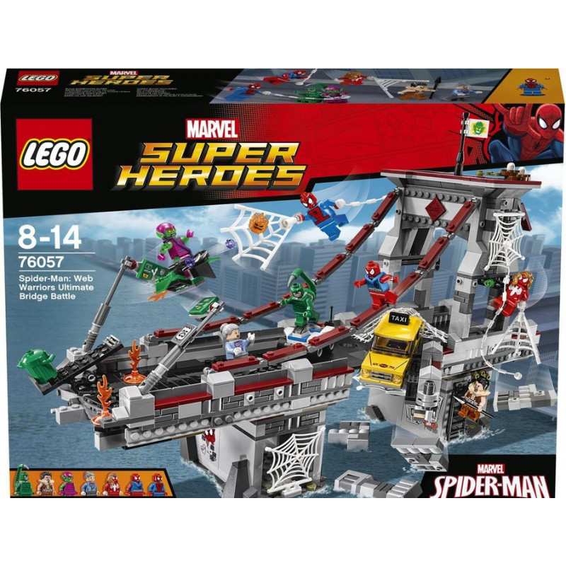 Lego 76057 Super Heroes Spider-Man Web Ultimate Bridge - Action Figures ...