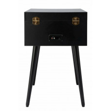 Bush Wooden Turntable with Legs - Black